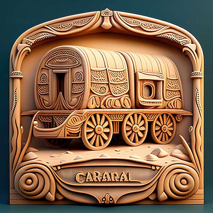 3D model Caravanserail game (STL)